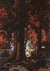 Maxfield Parrish Golden Hours painting